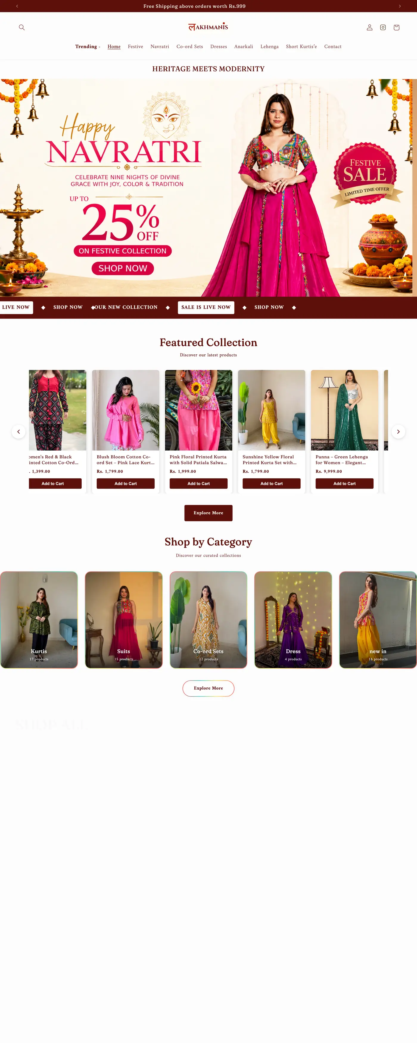 Lakhmanis homepage, scrolled