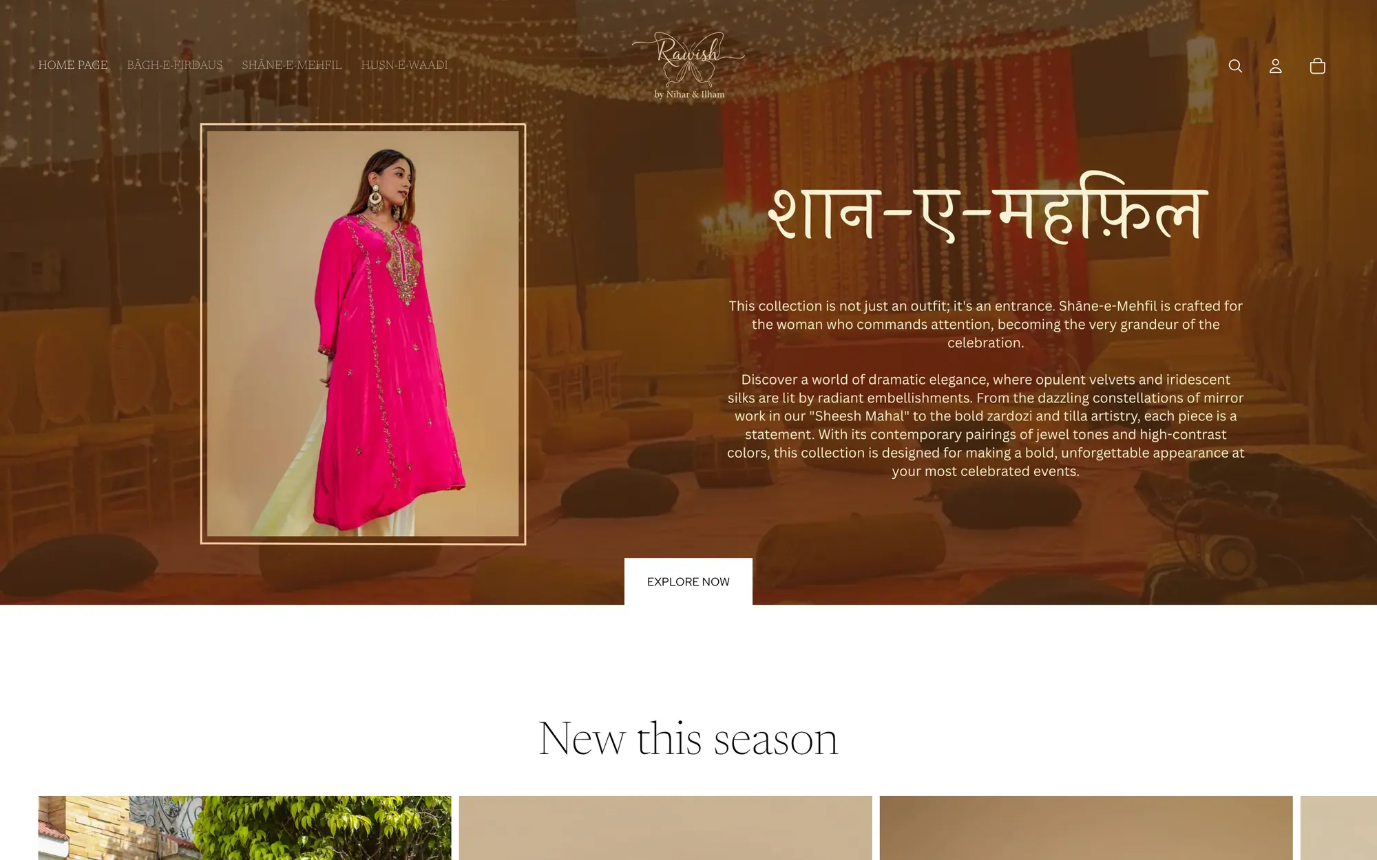 Rawish Designs storefront, designed by House of Chirmi