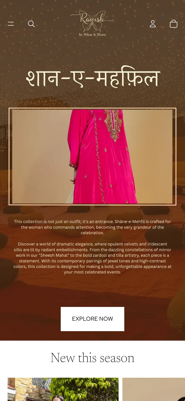 Rawish Designs on mobile