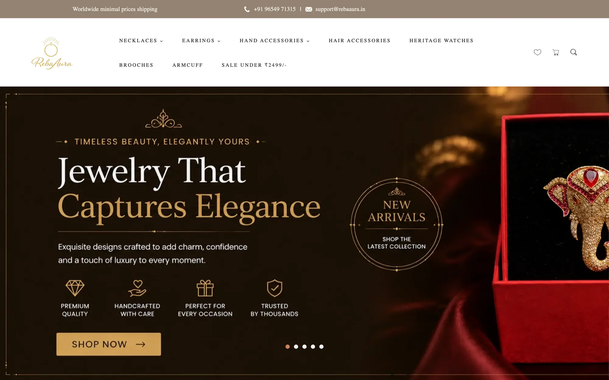 Reba Aura storefront, designed by House of Chirmi
